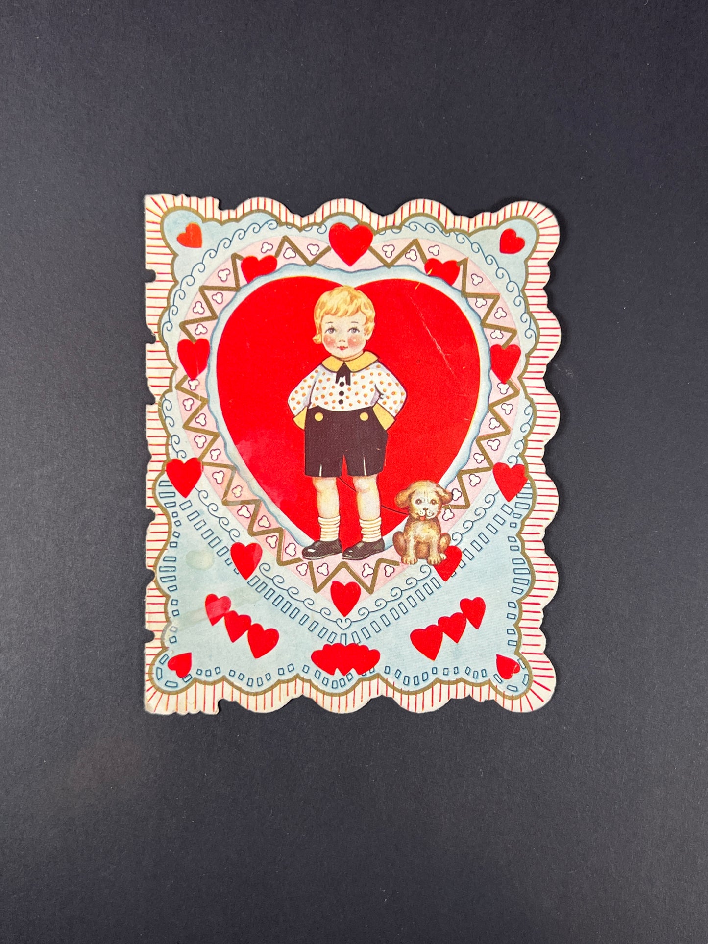 Vintage Ephemera - Valentine’s Day Card - I’d Give A Bright New Penny