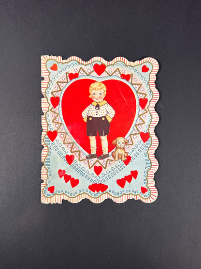 Vintage Ephemera - Valentine’s Day Card - I’d Give A Bright New Penny