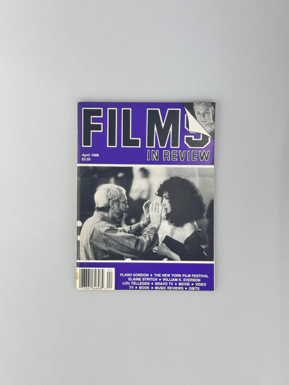 Films In Review Magazine - April 1988 - Flash Gordon, Elaine Stritch, Bravo TV