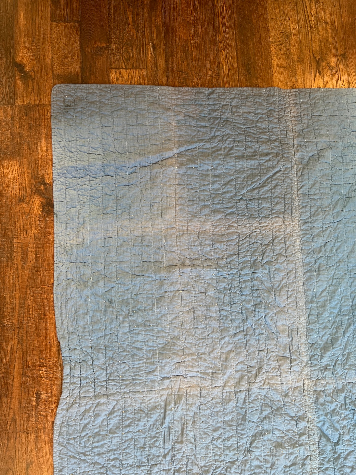 Vintage Linens - Cotton Quilt – Hand Stitched Patchwork Cottage Style