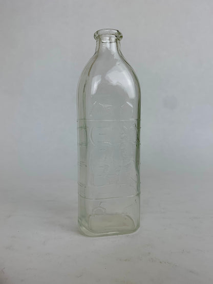 Vintage Baby Bottle - Embossed Doggy