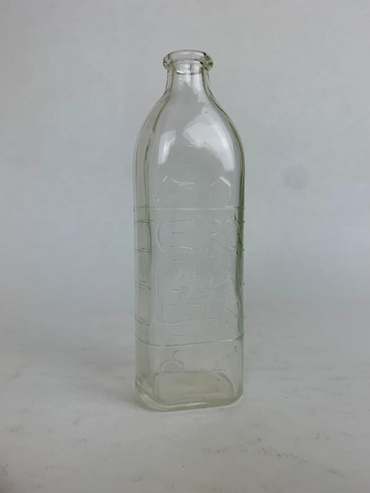 Vintage Baby Bottle - Embossed Doggy