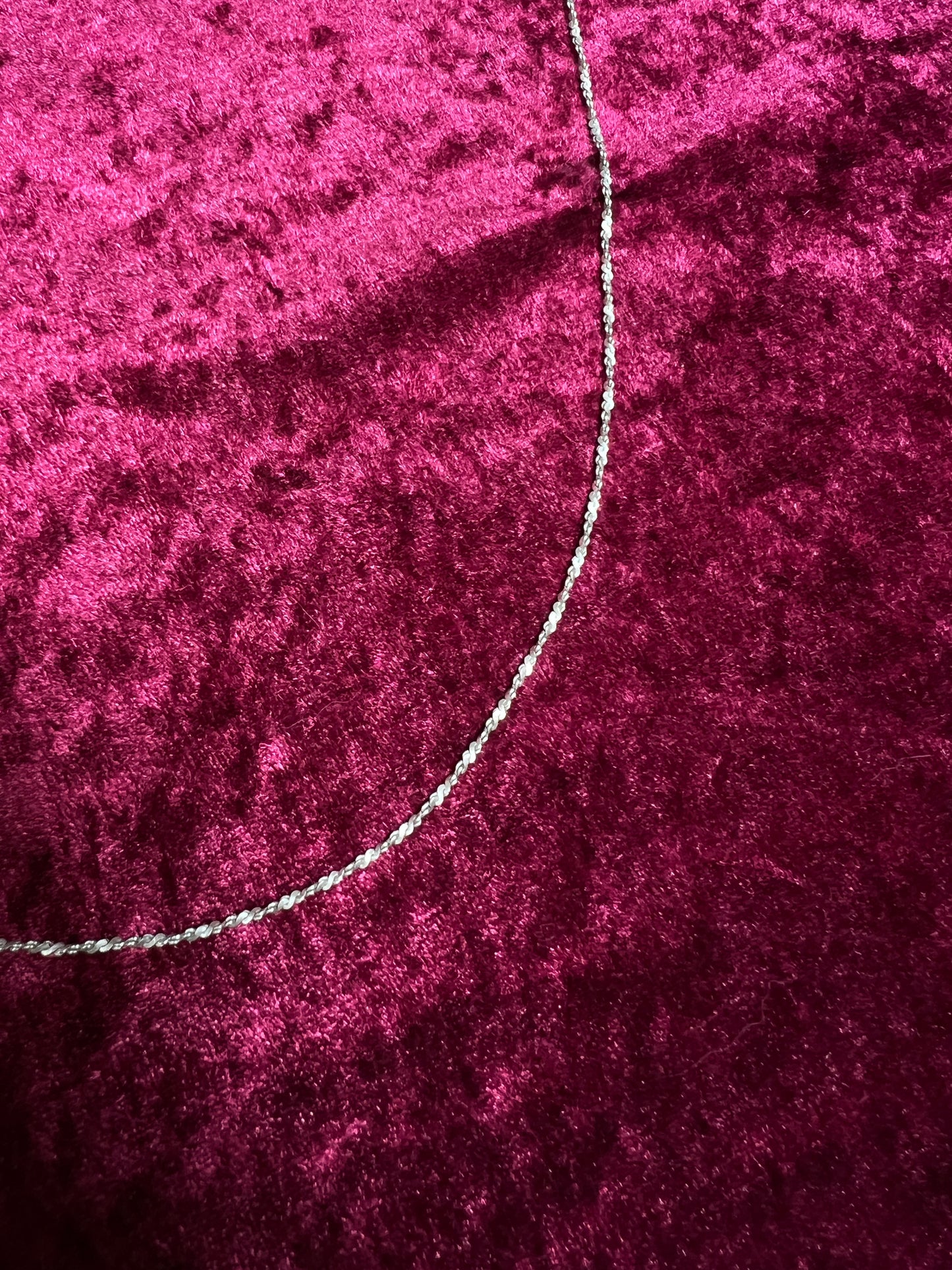 Vintage 925 Sterling Silver Italian Twisted Rope Chain - 30" - 7 Grams