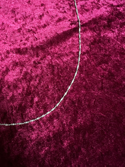 Vintage 925 Sterling Silver Italian Twisted Rope Chain - 30" - 7 Grams