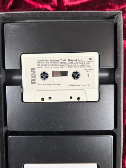 Cassette Tape - Sweeney Todd The Demon Barber of Fleet Street - Broadway Musical - 1979