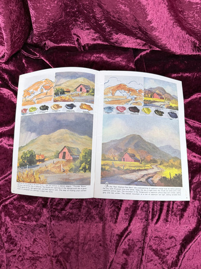 Vintage Art Instruction Magazine - Red Barns and Other Scenes Walter T. Foster Guide