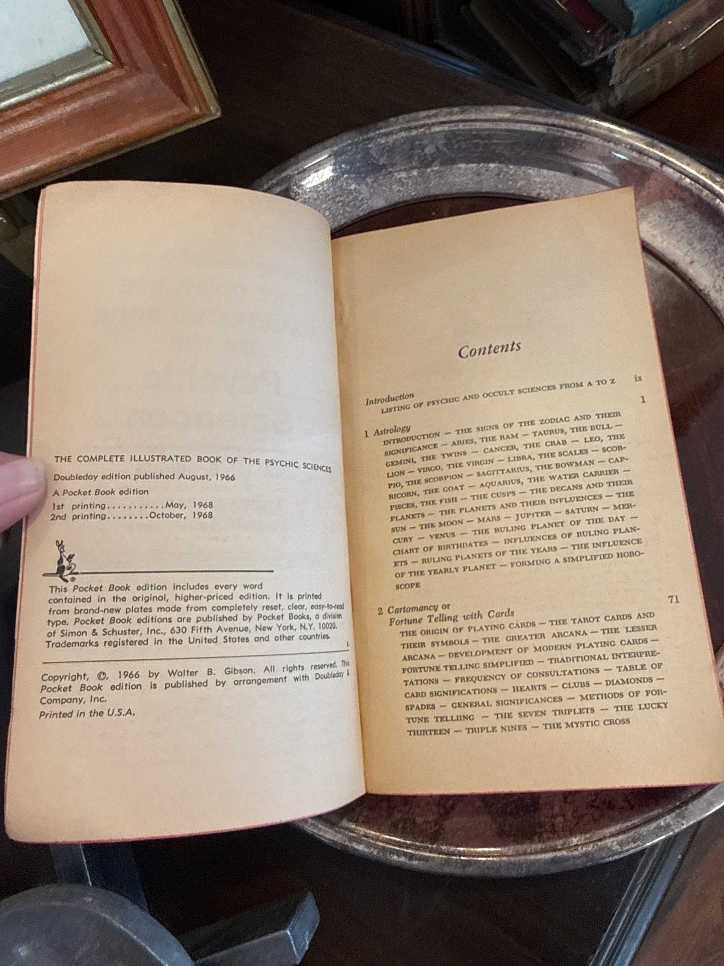 Vintage Paperback Book - The Complete Illustrated Book of the Psychic Sciences - 1968