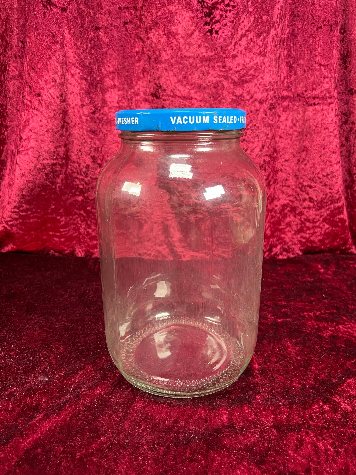 Vintage Glass Kitchen Storage Jar – Eggo Advertising Lid Mid Century Canister
