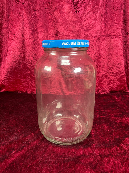 Vintage Glass Kitchen Storage Jar – Eggo Advertising Lid Mid Century Canister