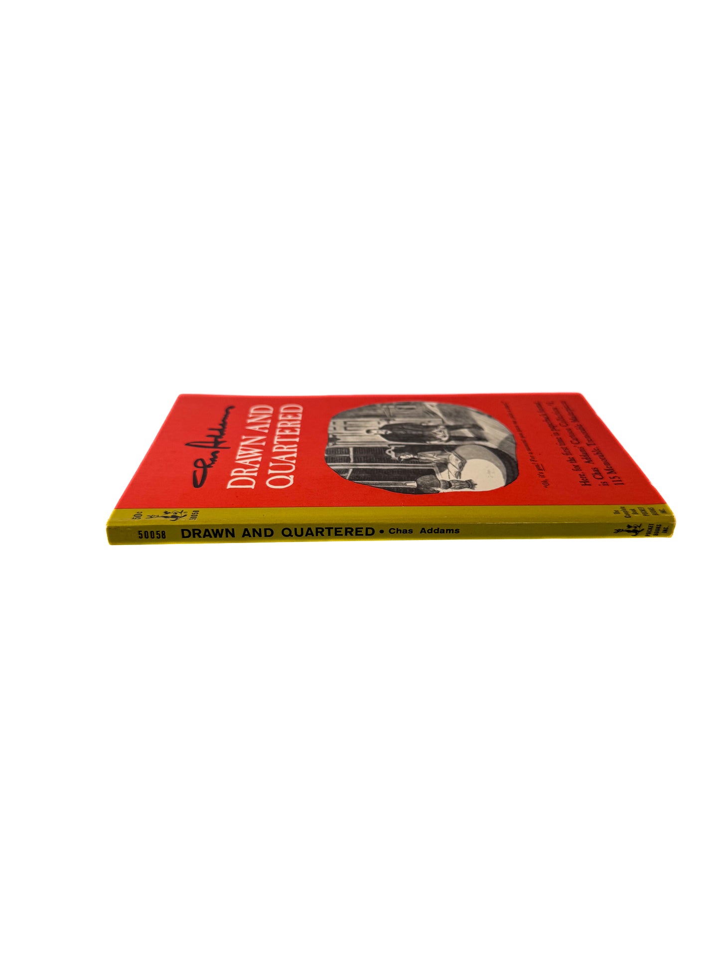 Vintage Paperback - Drawn And Quartered - Chas Addams - 1964 Pocket Cardinal Edition