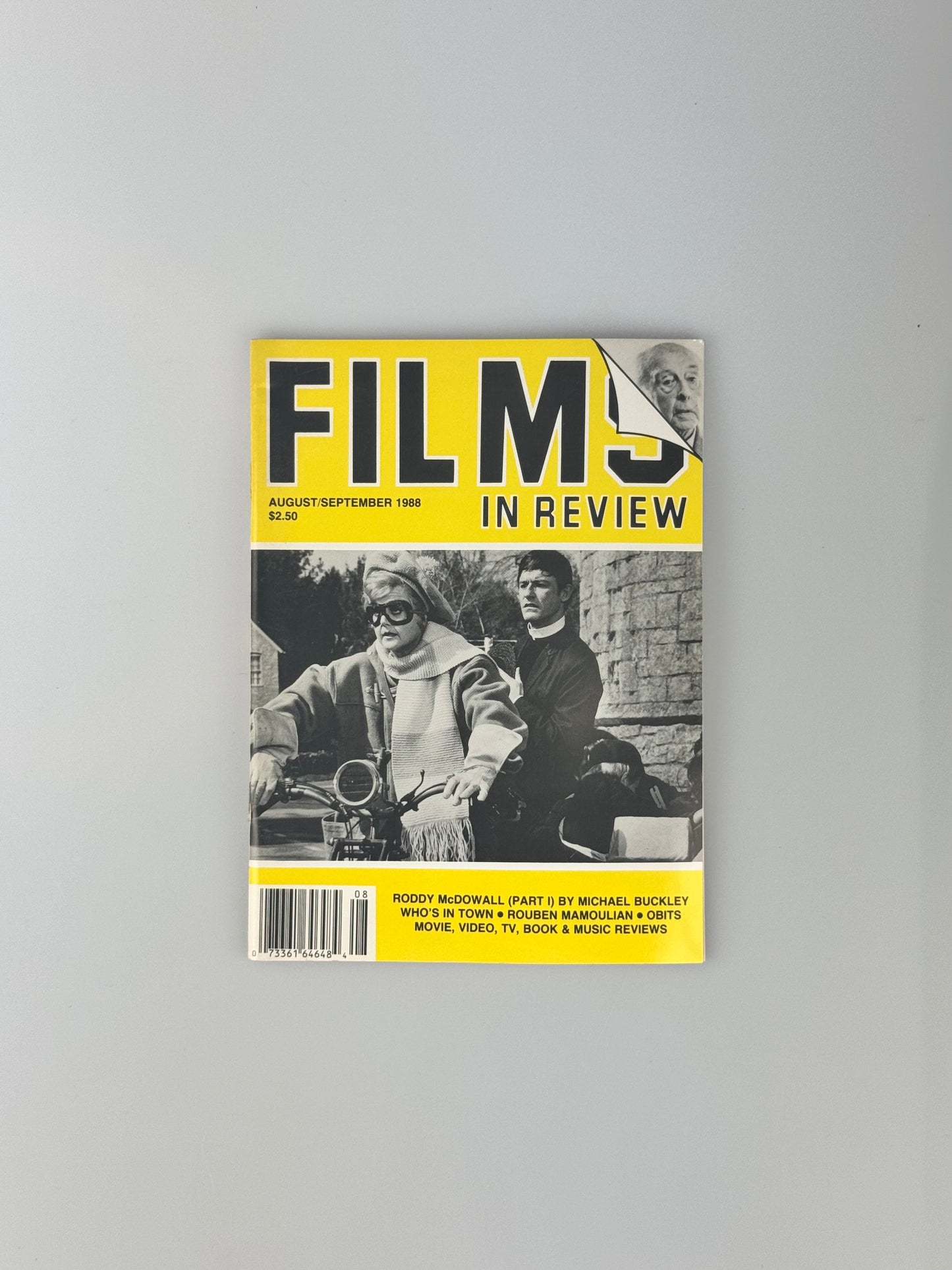 Films In Review Magazine - August/September 1988 - Roddy McDowall, Rouben Mamoulian, Beetlejuice