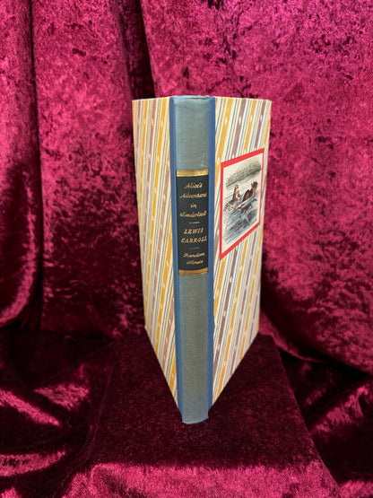 Vintage Hardcover Book Set - Alice in Wonderland Illustrated 1946 Random House Edition