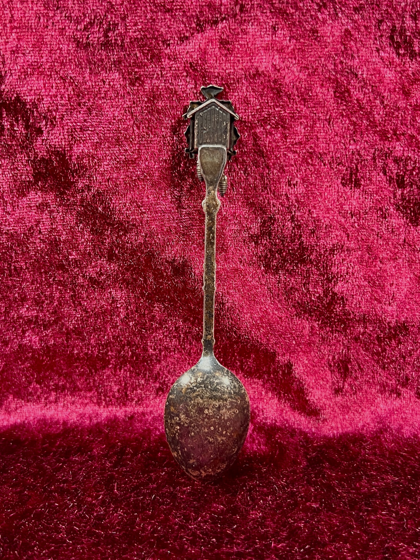 Vintage Silver Plate Teaspoon – Cuckoo Clock Handle Novelty Spoon - Versilbert