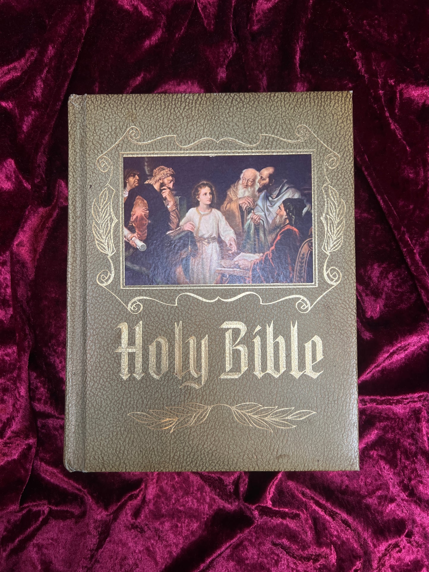 Vintage New American Holy Bible - 1974-1975 Catholic Illustrated Hardcover