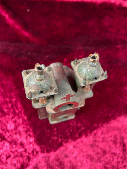 Vintage Religio - Miniature Ayacucho Church with Bells - Copper