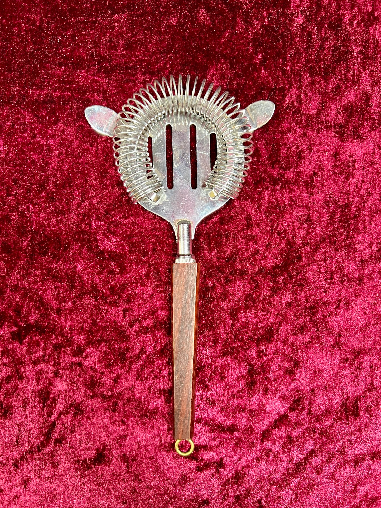 Vintage Barware - 5 Piece Cocktail Mixing Set - Stainless Steel / Wood Handles - Japan
