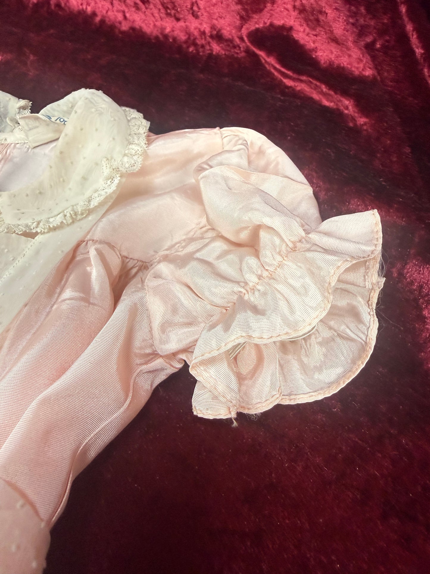 Vintage Mid Century Baby Dress – Pink Pinafore - Toni Togs - 18 Months