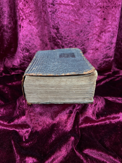 Vintage Leather Bound Dictionary Book - 1930 Popular Dictionary Reference
