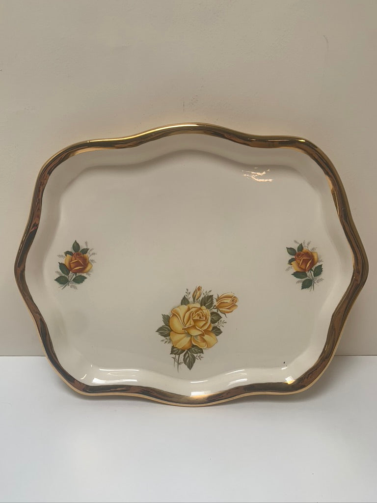 1978 Vanity Tray - Yellow Roses