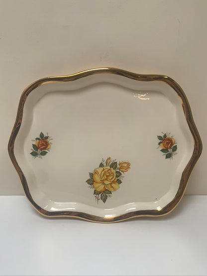 1978 Vanity Tray - Yellow Roses