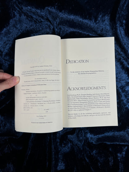 Vintage 1993 Quantum Consciousness Book – Stephen Wolinsky Quantum Psychology