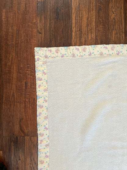 Vintage Linens - Beatrix Potter Baby Blanket - Quiltex Made in USA