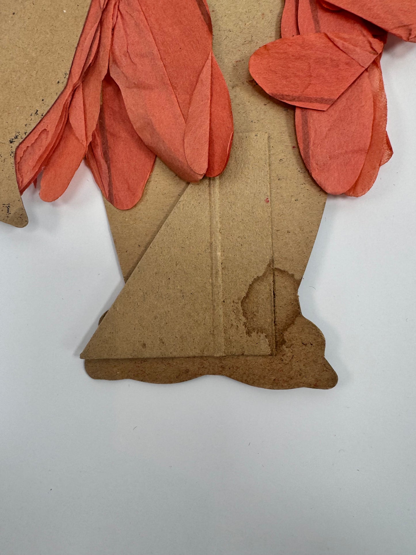 Vintage Paper Decoration | "Winged Scarecrow" w/ Crepe Paper Pop Up Wings | Made in Japan