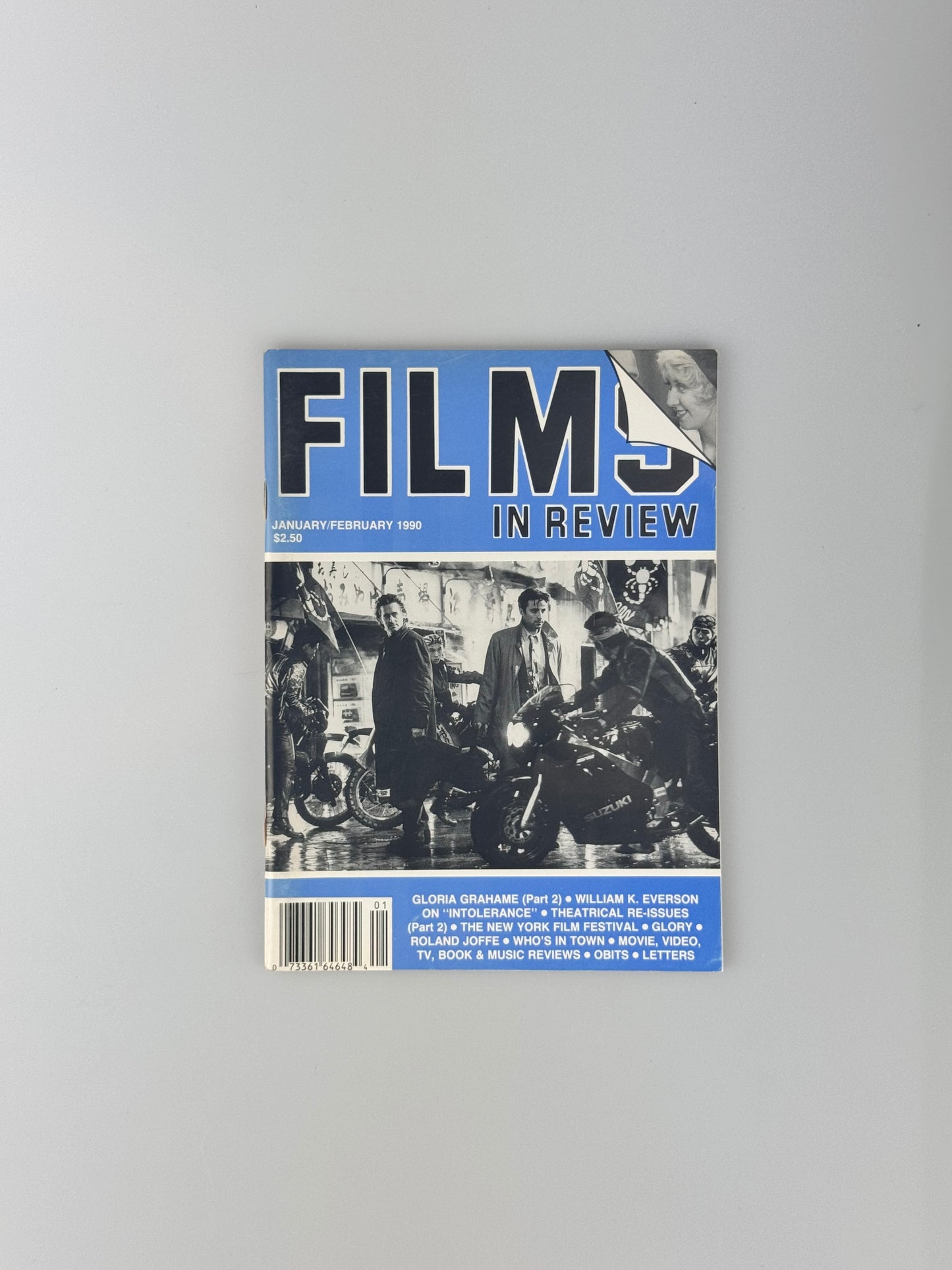 Films In Review Magazine - January/February 1990 - Gloria Grahame, Glory, Roland Joffe