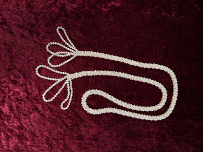Vintage Jewelry - Faux Pearl Lariat - 38”