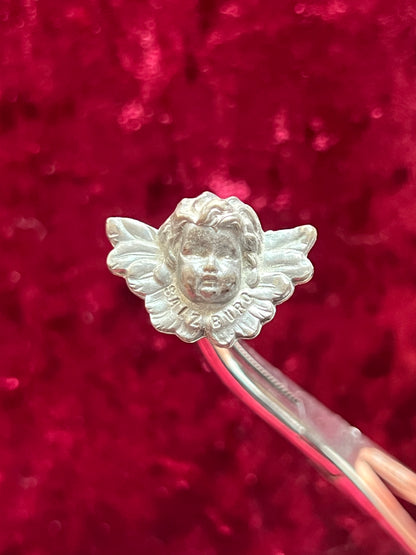 Vintage Jewelry - Brooch - Pewter - Winged Cherub - Salzburg