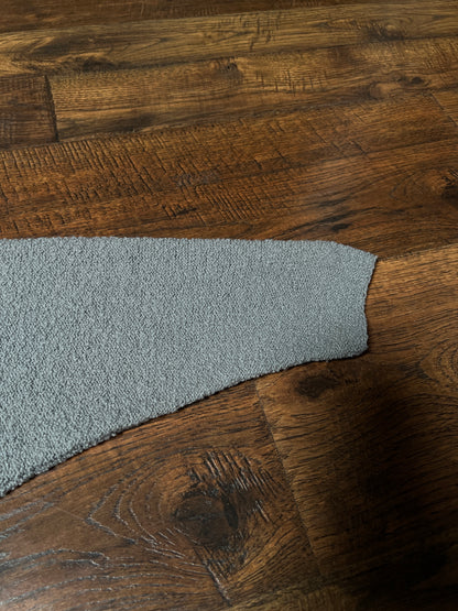 Vintage KIMS by Kimberly Knitwear Virgin Wool Sweater — Grey Bouclé Cropped Knit - Small