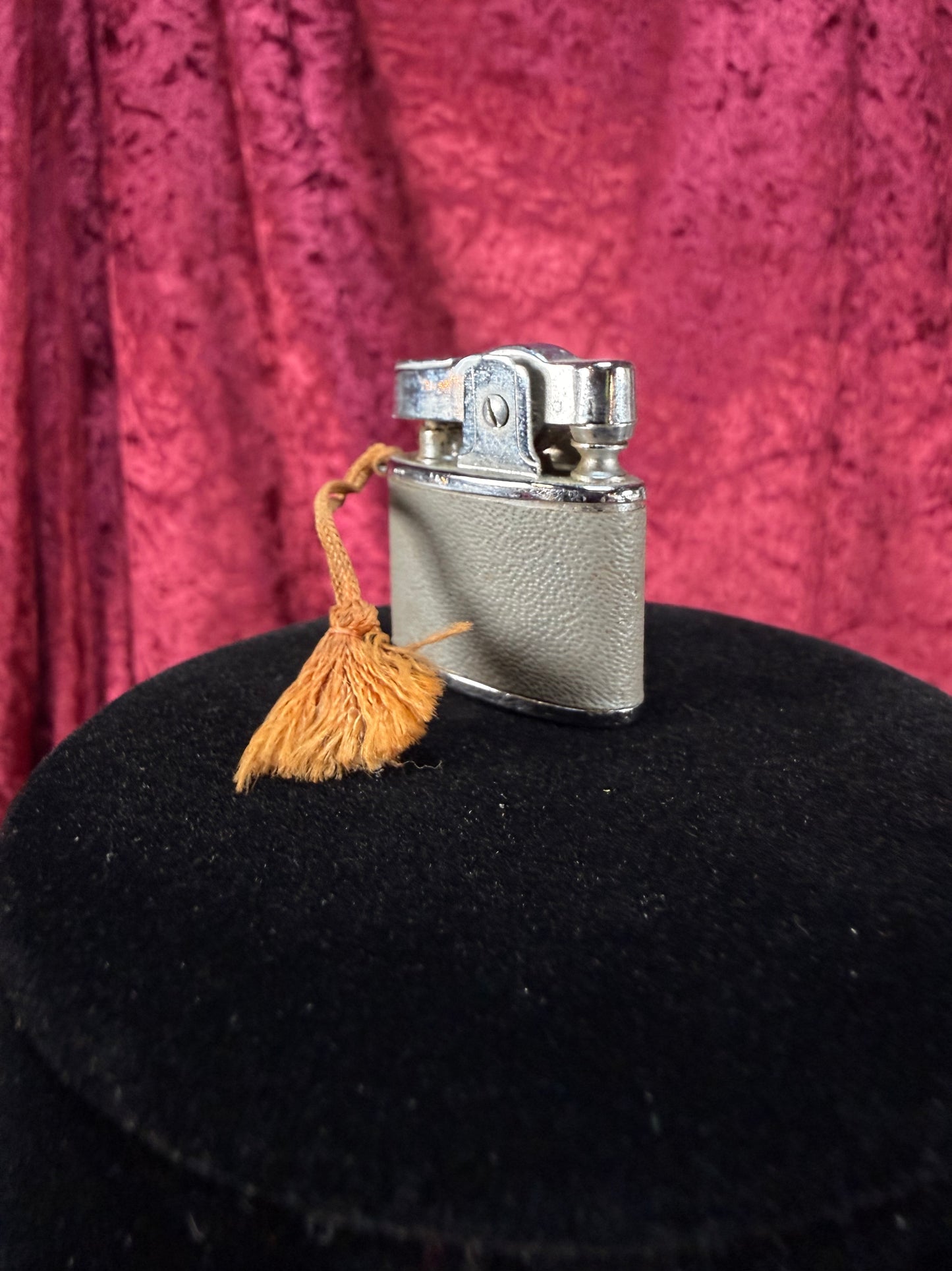 Vintage Metal Pocket Lighter – Dutch Girl Figural Tassel Charm