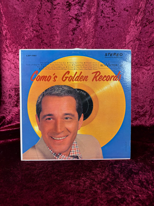 Vintage 12" Vinyl Record - Perry Como - Como's Golden Records - RCA Records - 1958