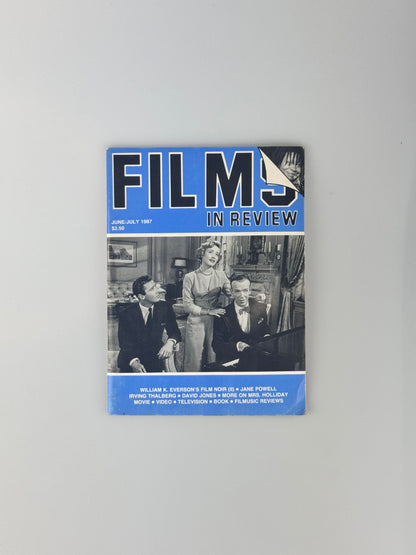 Films In Review Magazine - June/July 1987 - Film Noir, Jane Powell, Irving Thalberg, Mrs. Holiday