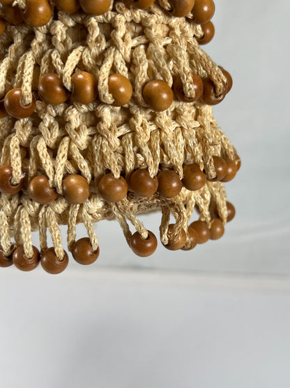 Vintage Purse - Top Handle Handbag - Beaded Crochet - ADG Fashion Imports Japan
