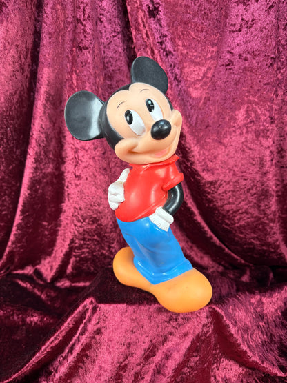 Vintage Collectibles - Mickey Mouse ILLCO Rubber Coin Bank