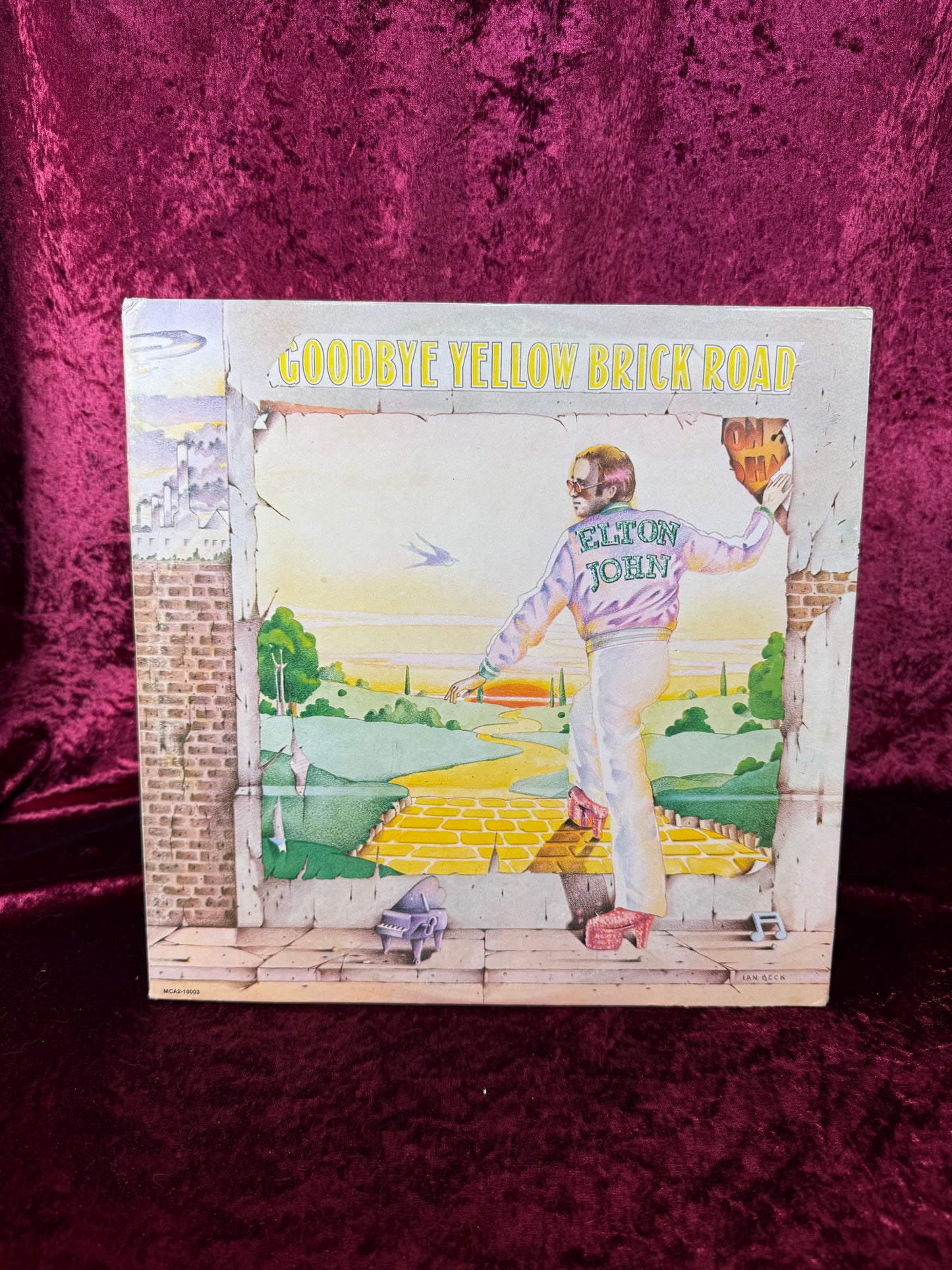 Vintage 12" Vinyl Record - Elton John - Goodbye Yellow Brick Road - MCA Records - 1973
