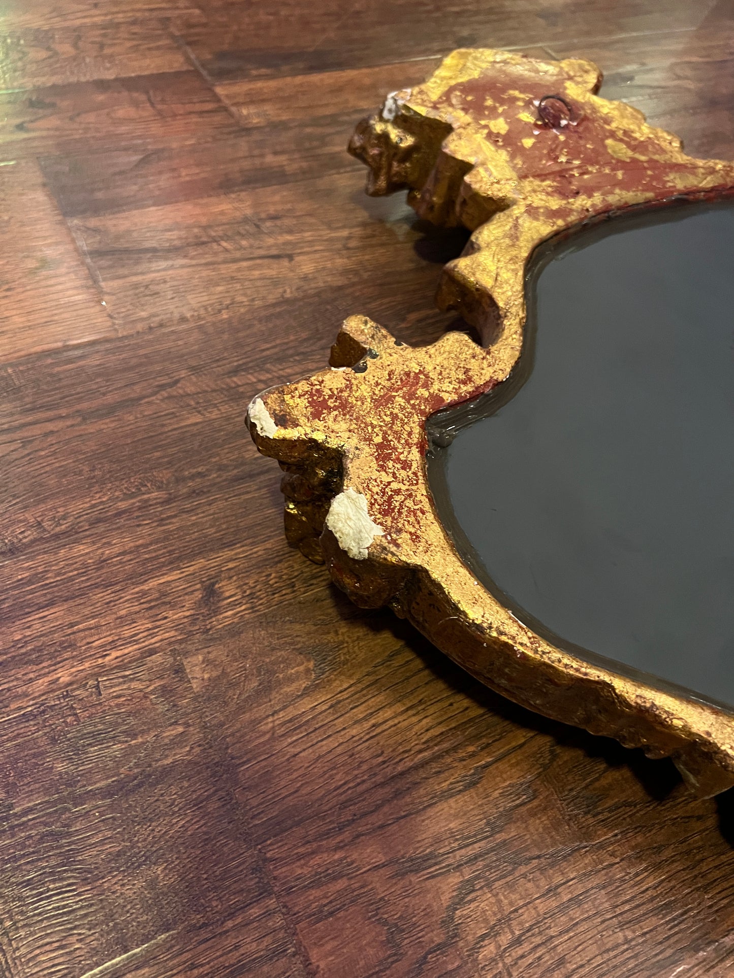 Vintage Mirror - Gilded Rococo Style Frame - Italian - 30.5" X 20.5"