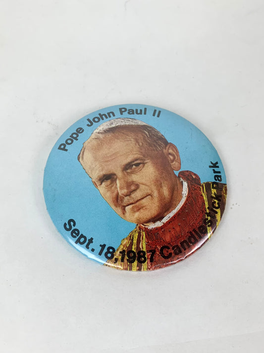 California History Pin - Pope John Paul ll - Sept. 18, 1987 Candlestick Park