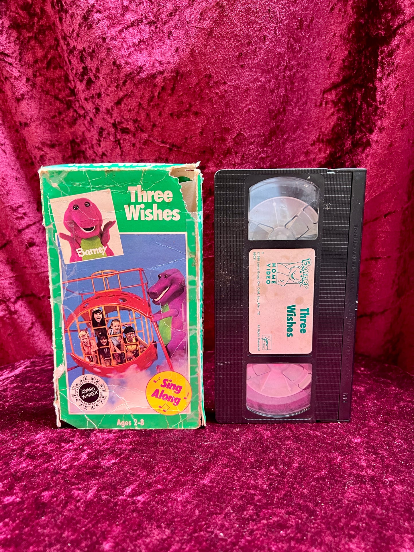 VHS - Barney Sing Along - Three Wishes - 1992