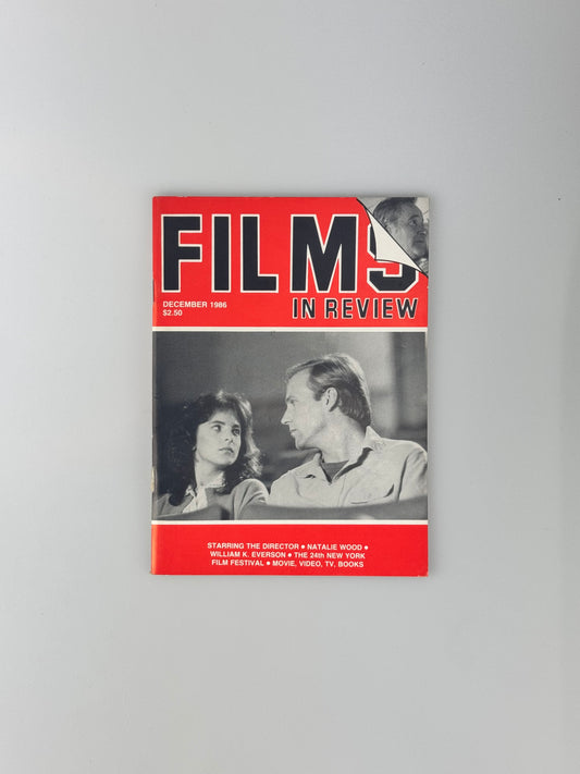 Films In Review Magazine - December 1986 - Natalie Wood, Blue Velvet, Crocodile Dundee