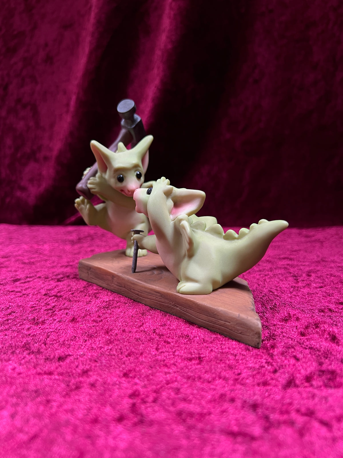 Vintage 2002 Pocket Dragons “Teamwork!” Figurine - Real Musgrave Dragon Collectible