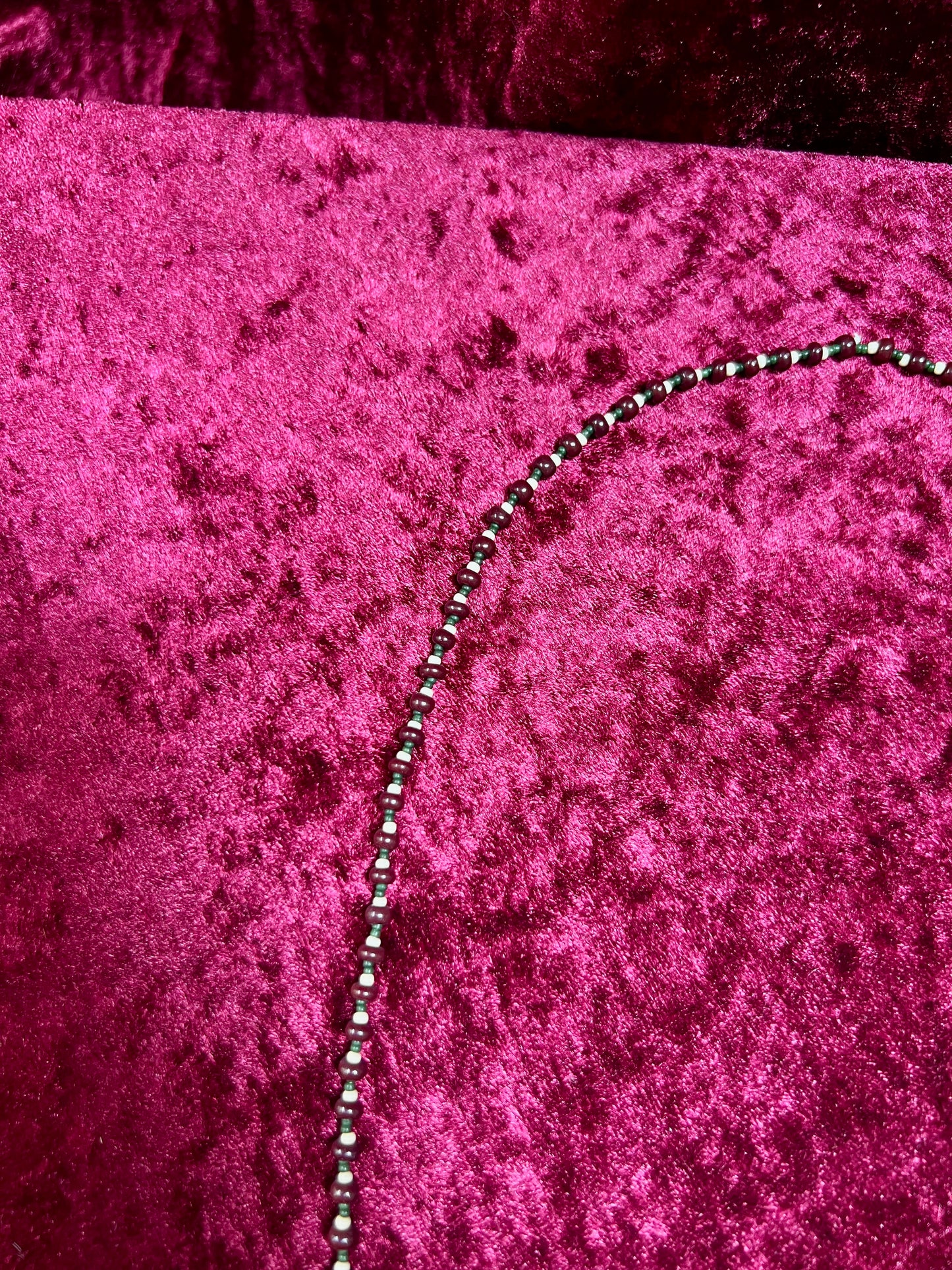 Vintage Metal Medallion Necklace – Miraculous Medal Beaded Rosary Style - 14"