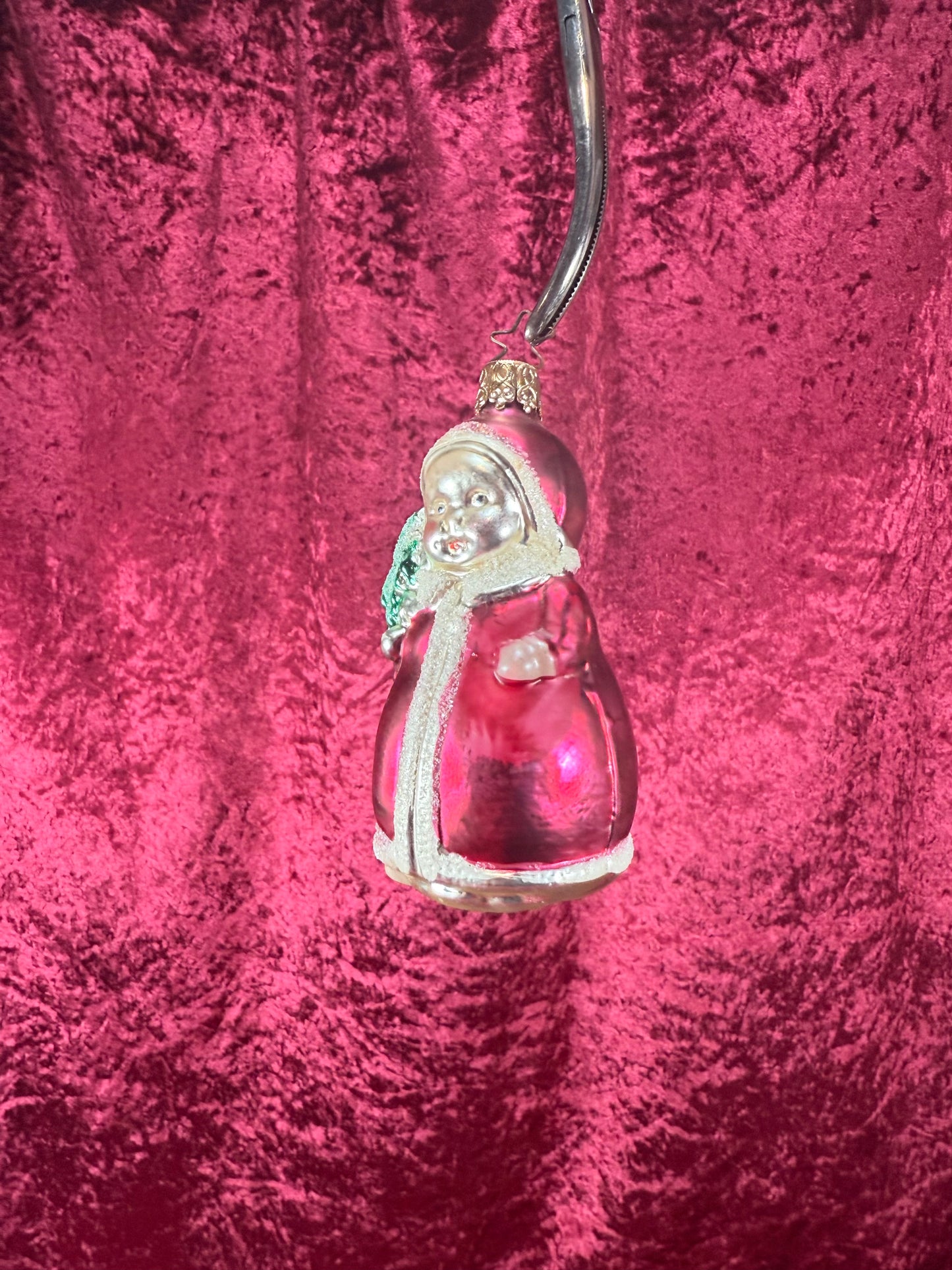 Vintage Christmas - Handblown Glass Ornament - Old World Santa - Inge Glas - Made In Germany