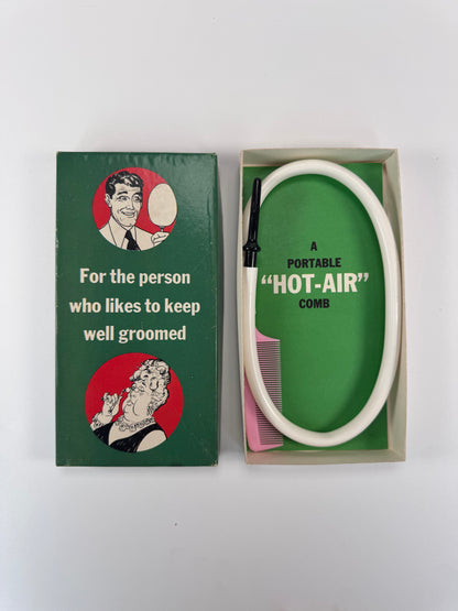 Vintage Novelty Gag Gift - "A Portable Hot-Air Comb" Well-Groomed Person Joke