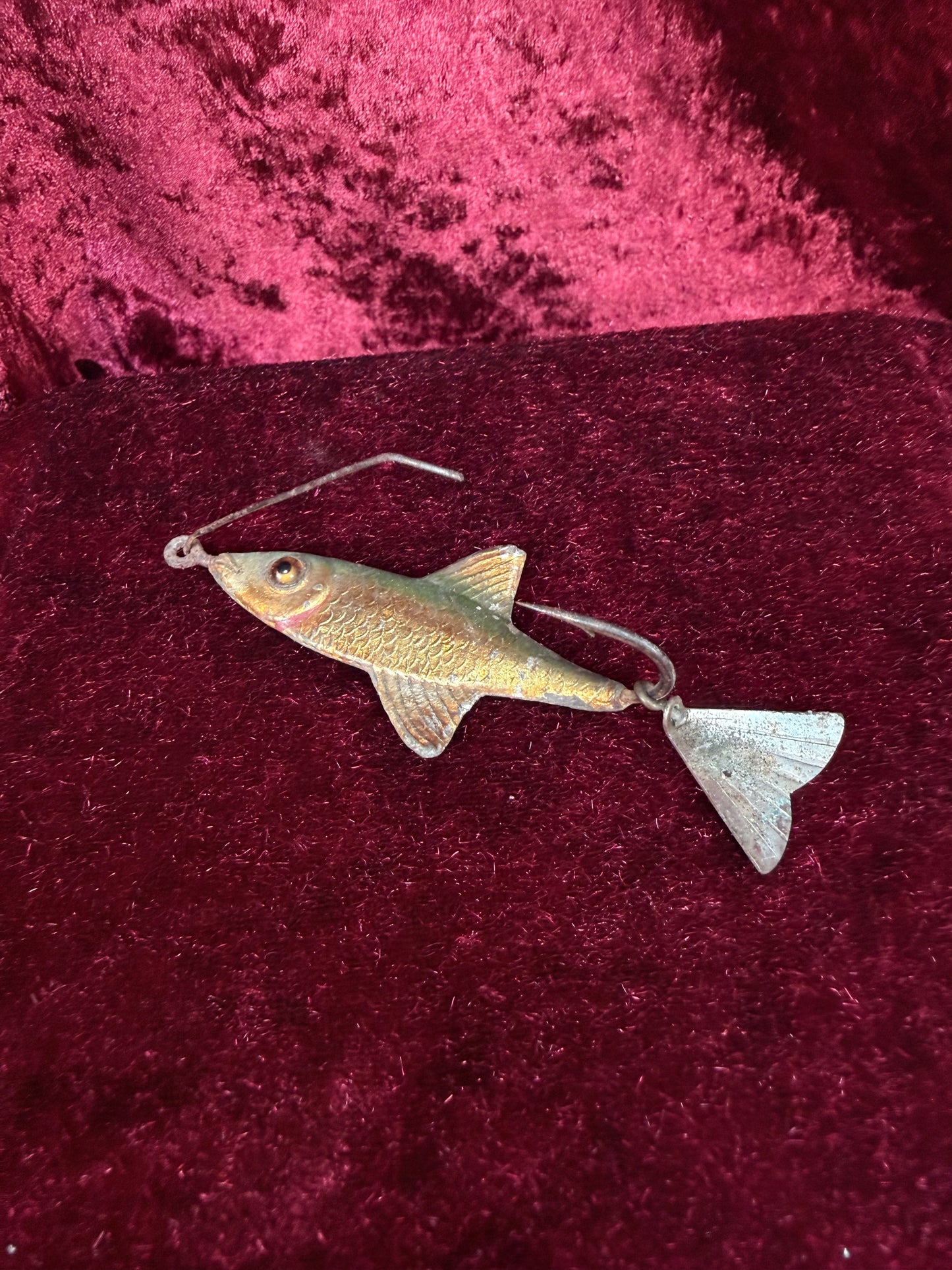 Vintage Fishing Lure – Fred Arbogast Tin Liz Spinner Akron Ohio