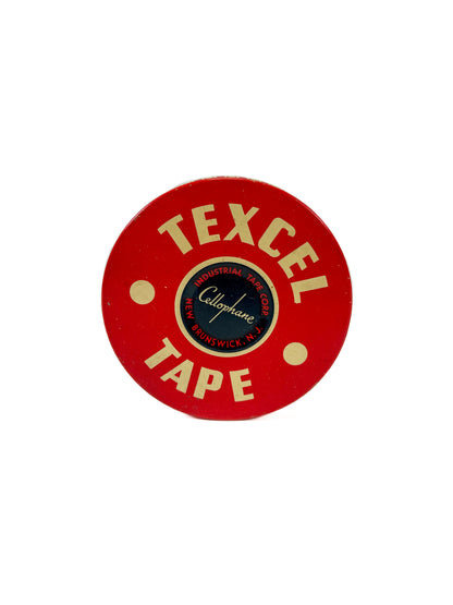 Vintage Advertisement Tin - Texcell Tape Container - Industrial Tape Corp. - New Brunswick, N.J.