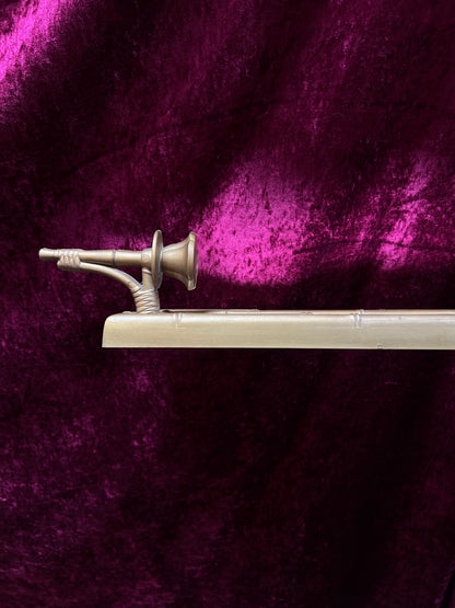 Vintage Burwood Mirrored Candle Sconce - Gold Faux Bamboo Framed