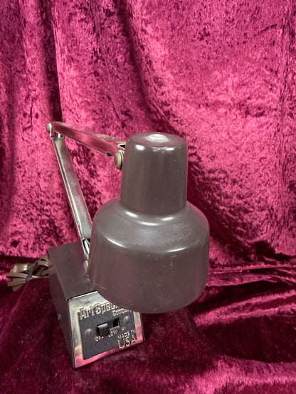 Vintage Metal Desk Lamp - Adjustable Task Light Art Specialty Company USA