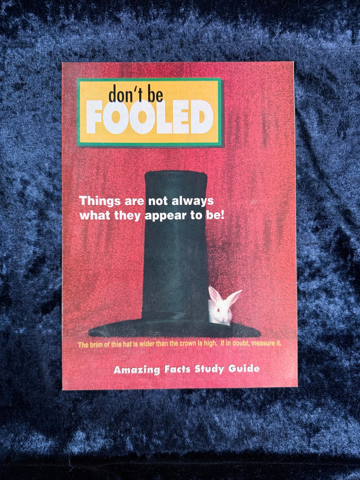 Vintage Amazing Facts Study Guide Booklet - Don't Be Fooled - Early Edition